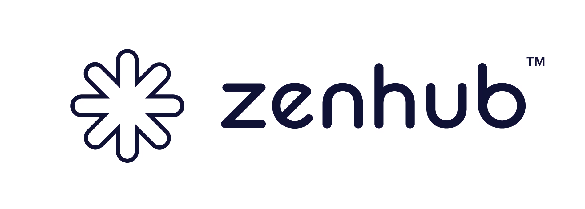 Zenhub monochrome logo, light