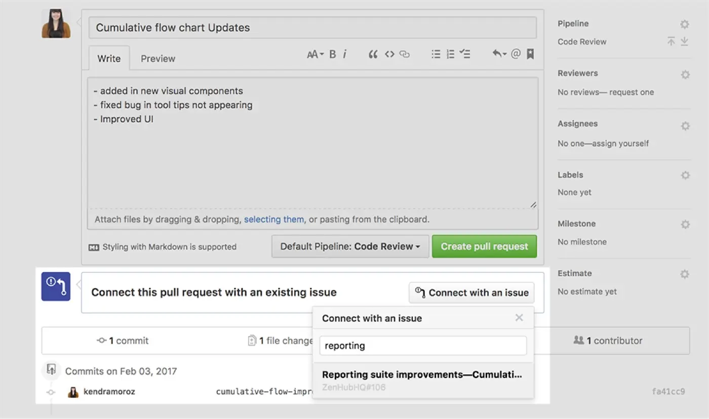 connecting pll requests with issues from GitHub
