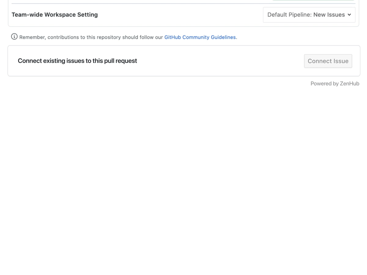 connecting pull requests to issues directly through GitHub with ZenHub's integration