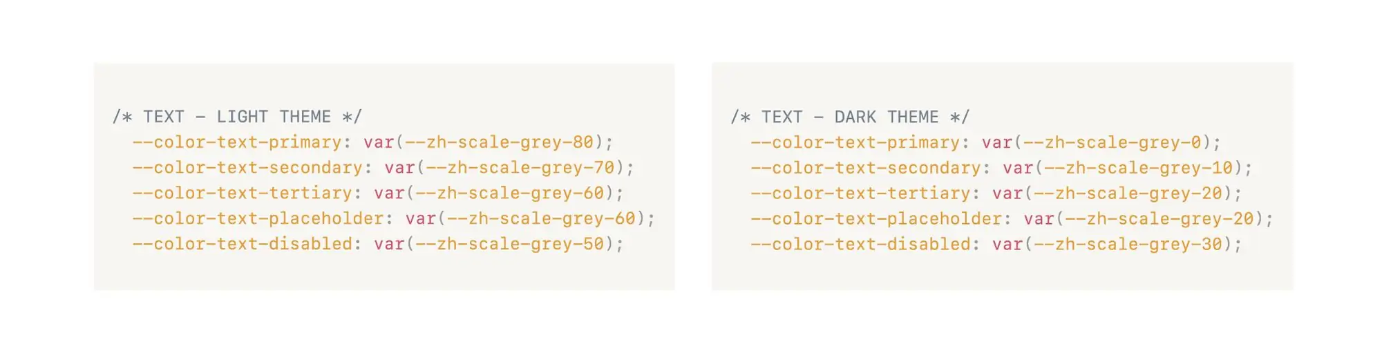 Image showing that the scales are the same across both light and dark mode