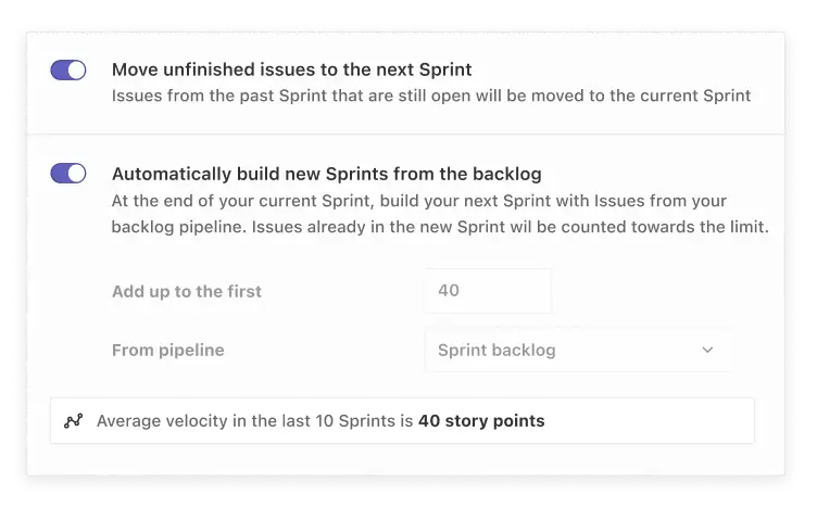 Setting up automated sprints in ZenHub