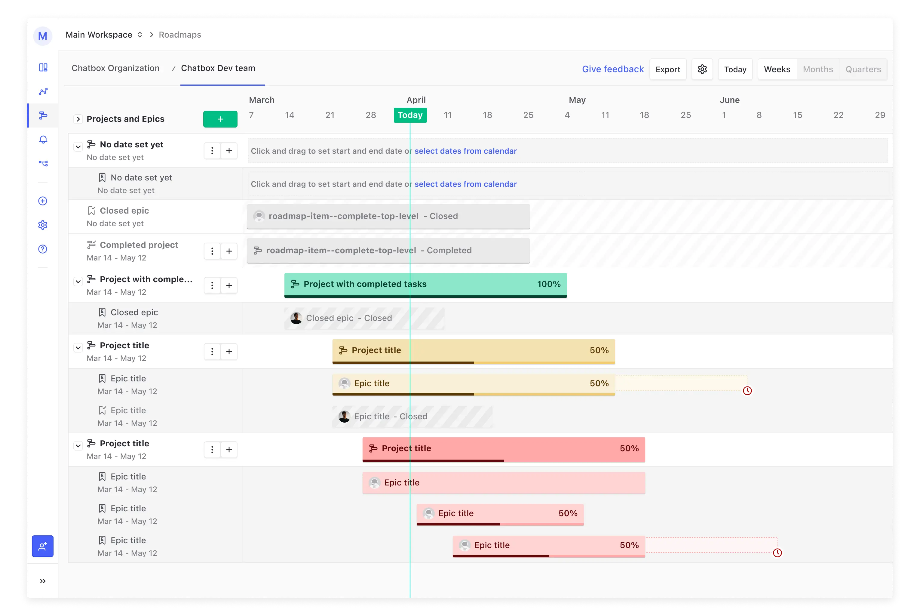 ZenHub's Roadmap Feature