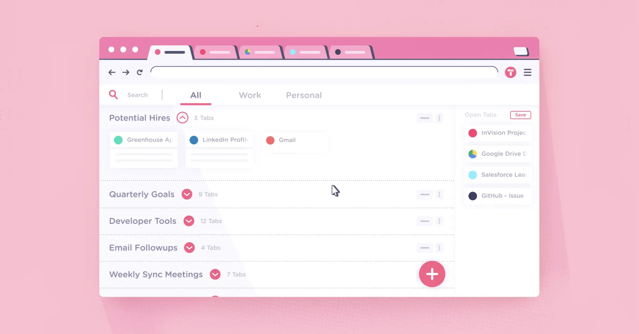Toby's easy tab management system