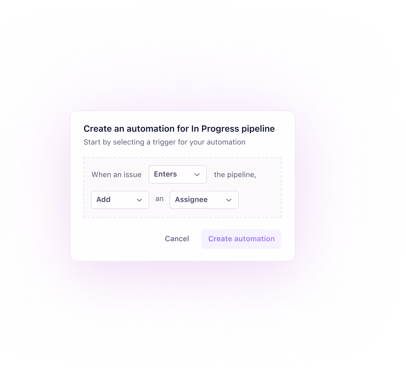 A board pipeline advancing an issue automatically.